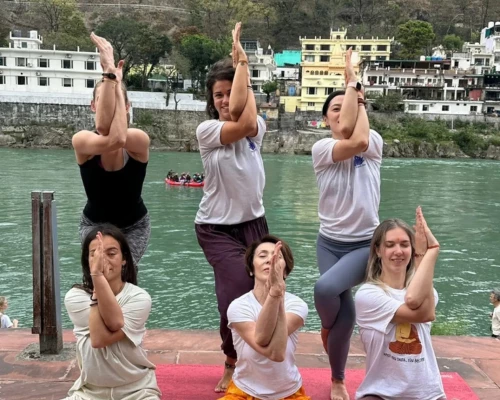 our happy student of 300 hour yoga teacher training course rishikesh india